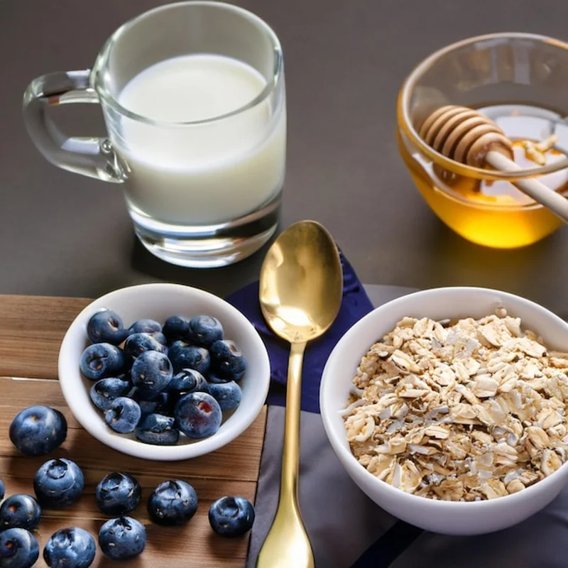 Zdrowe menu dietetyczne - owies z mlekiem